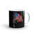 Rifle Flying Flag White glossy mug