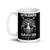 Intruders Will Be Shot White glossy mug