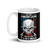 We Bow to No Man White glossy mug