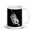 Defend the Second Amendment (Text w/ Rifle) White glossy mug