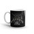 Crossed Rifles (Gadsden Snake) White glossy mug