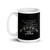 Crossed Rifles (Gadsden Snake) White glossy mug