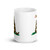 Gadsden Snake White glossy mug