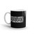 God Bless America and Those Who Defend the 2nd Amendment (Text) White glossy mug
