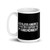 God Bless America and Those Who Defend the 2nd Amendment (Text) White glossy mug