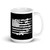 Rifle Flag (Option 2) White glossy mug