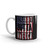 Straight Outta America (US FLAG) White glossy mug