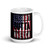 Straight Outta America (US FLAG) White glossy mug