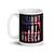 Straight Outta America (US FLAG) White glossy mug