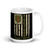 1st Infantry Division (Proudly Served) White glossy mug