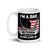 Nothing Scares Me (Dad and Veteran) White glossy mug