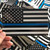 Police Blue Line Flag Decal (3x5 inch)