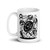 Barbell Workout White glossy mug