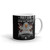 May God Have Mercy Upon My Enemies (Patton) White glossy mug