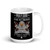 May God Have Mercy Upon My Enemies (Patton) White glossy mug