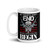 My Rights Don't End White glossy mug