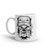 Devil Dog (Option 3) White glossy mug