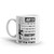Anatomy of a Pew (AR15) White glossy mug