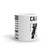 Anatomy of a Pew (AR15 and 45) White glossy mug