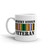 Desert Storm Veteran (Ribbon) White glossy mug