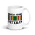 Desert Storm Veteran (Ribbon) White glossy mug