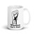 Freedom Isn't Free (Fist) White glossy mug
