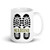 Marine Boot Print White glossy mug