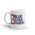 Blue Star Parent White glossy mug