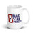 Blue Star Parent White glossy mug