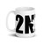 2nd Silhouette (Amendment) White glossy mug