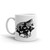 U.S. Warrior Silhouette White glossy mug