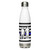 Police Blue Line Silhouette Stainless Steel Water Bottle