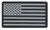 PVC US Flag Patch (Black/Silver)