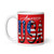America (USA) White glossy mug