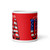 America (USA) White glossy mug
