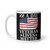 22 A Day Veteran Lives Matter White glossy mug
