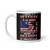 Being a Veteran is an Honor, Grandpa is Priceless White glossy mug