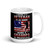 Being a Veteran is an Honor, Grandpa is Priceless White glossy mug