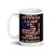 Being a Veteran is an Honor, Grandpa is Priceless White glossy mug