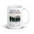 American Veteran (I am Not a Hero) White glossy mug