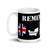 Remembering D Day White glossy mug