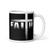 Faith (Cross) White glossy mug