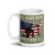 All Gave Some, Some Gave All White glossy mug (Option 14)