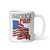 America First White glossy mug