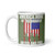 Home of the Bravest White glossy mug