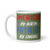 American By Birth Patriot By Choice White glossy mug (Option 3)
