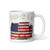 DD 214 (US Flag) White glossy mug