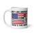Don't Like America? (There's the Door) White glossy mug