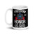Freedom Isn't Free (Honor the Fallen Soldiers) White glossy mug