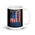 Freedom Isn't Free (Battlefield Cross) White glossy mug